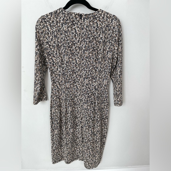 J. McLaughlin Sophia Shift Dress Charcoal Geometric Snake Print XS Catalina 18 - Picture 5 of 7